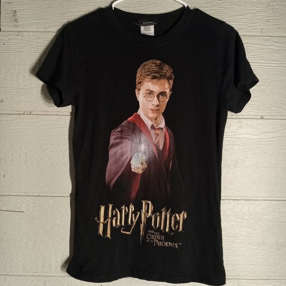 Harry Potter and the Order of the Phoenix Wand Tee T-shirt - Picture 1 of 4